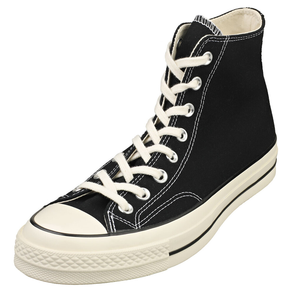 Converse Chuck 70 Hi Unisex Fashion Trainers In Egret - 9.5 Uk Black