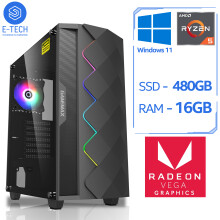 AMD Ryzen 5 5600G Gaming PC - 16GB DDR4 RAM / 480GB SSD / Windows 11
