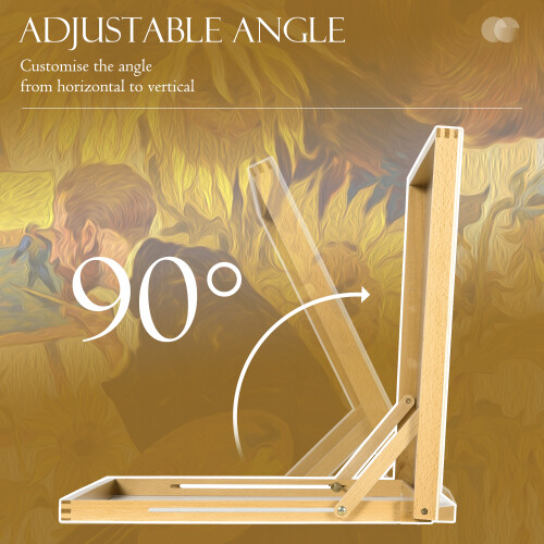 Vinsetto Vinsetto Desktop Table Easel Adjustable Table Top Easel for Adults Beginners 2