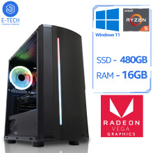 AMD Ryzen 5 5600G Gaming PC - 16GB DDR4 RAM / 480GB SSD / W11 Computer