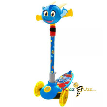 Scooter 3 Wheeled Draky Plush Head Scooter For Kids