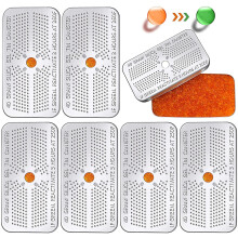Aespa 6 Pack 40 Gram Indicating Silica Gel Desiccant Canister Dehumidifier Orange Indicating Desiccant Reusable Moisture Absorber Bag For Car Closet C
