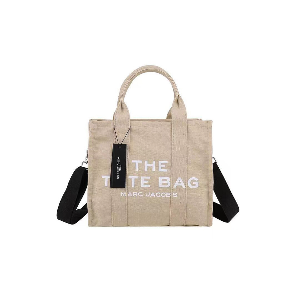 (Beige) women's handbag designer laptop large capacity canvas shoulder tote bag