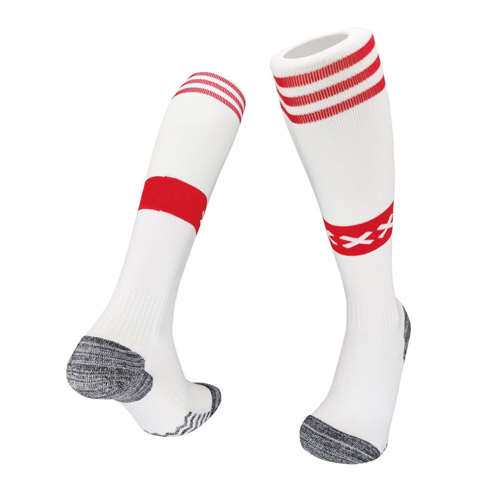 (Home, Kids(EU 30-36)) 23Season Football Socks For AFC Ajax Kids & Adults Training Sport Racing Stocking