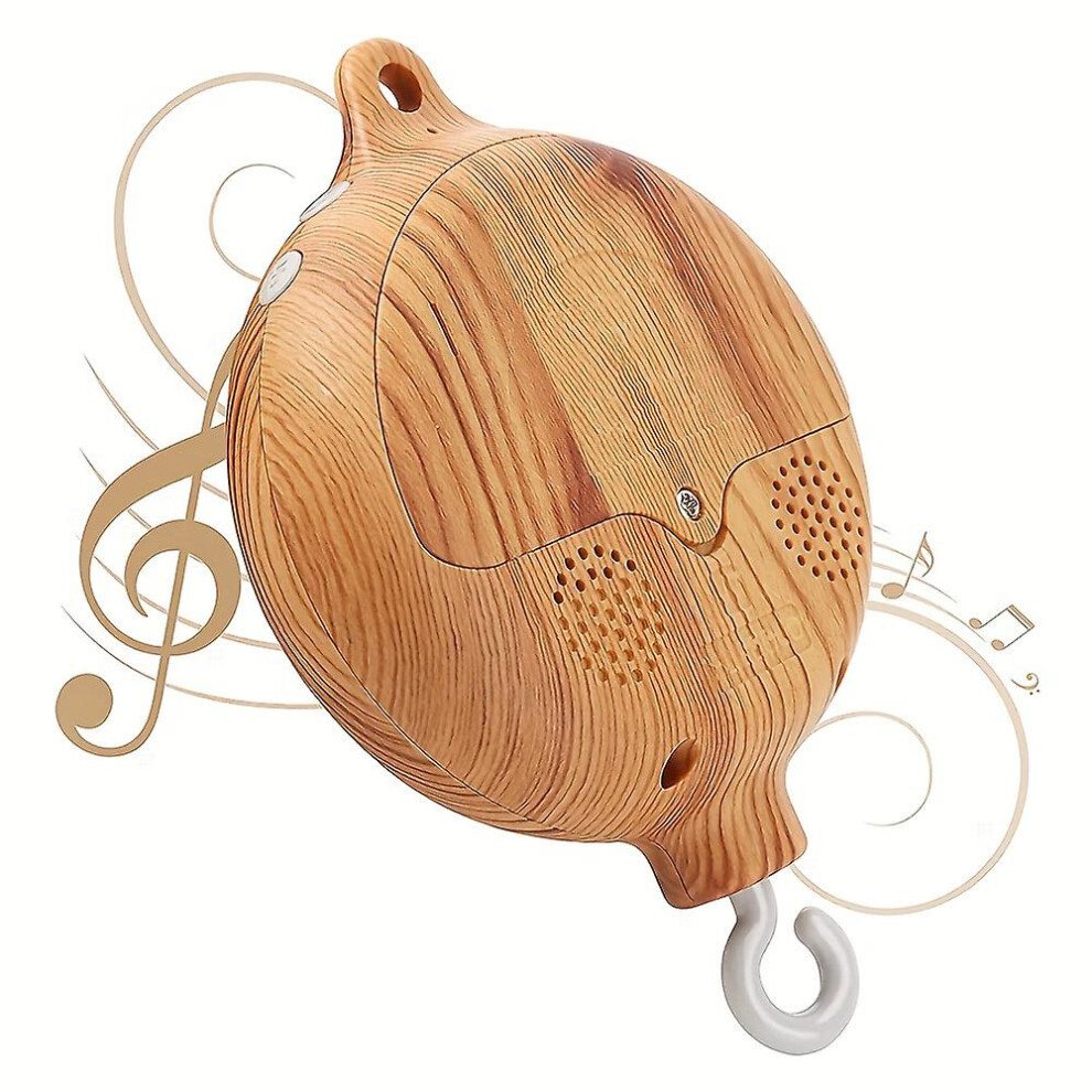 Baby Musical Mobile With Rotating Hooks, Crib Mobile Motor, Baby Music Box Spinner With 3 Modes, Nursery Mobile Motor With 35 Lullabies