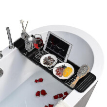 Bath Shelf Bathtub Tray Adjustable Bathtub Tray Expandable Storage Rack Bathtub Telescopic Storage Rack
