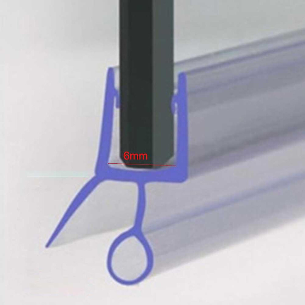 (6Mm) 2Pcs 50Cm Replacement Weatherstrip Seal Shower Door Seal 6/8/10/12Mm Water 6262875246400
