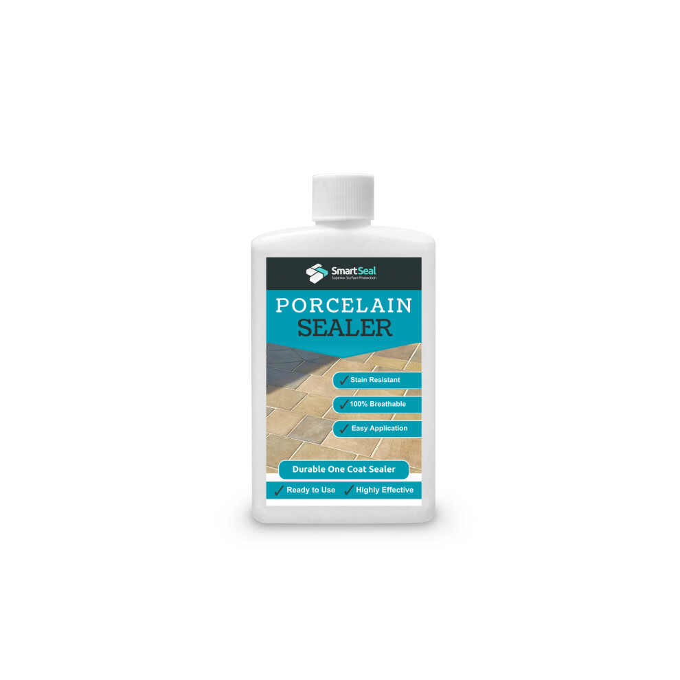 (100ML Sample) Smartseal Porcelain Tile Sealer - Breathable, Ultra-Durable Protective Coating for Internal & External Porcelain/Ceramic Tiles Patios, Walls & Floors