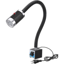 Machine Lamp With Magnetic Base, 9w Led Lathe Lamp, Flexible, Waterproof, With Magnetic Base For Workshop, Lathe, Cnc Milling Machine, Metal Milling M