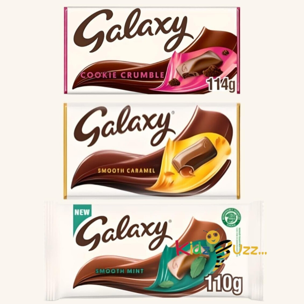 Kidzbuzz (Mix 3) Galaxy Chocolate Bar Delicious Tasty & Treaty