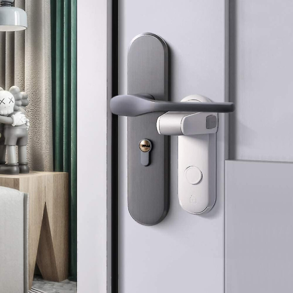 Childproof Door Lever Lock,baby Safety Door Handle Lock,white,2 Pieces