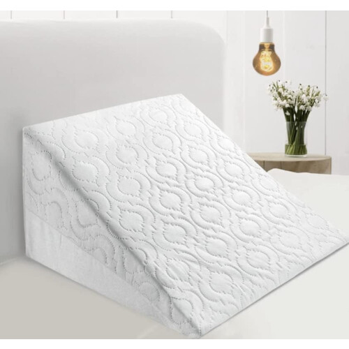 Large Acid Reflux Flex Support Bed Wedge Pillow with Removable Quilted Cover 2