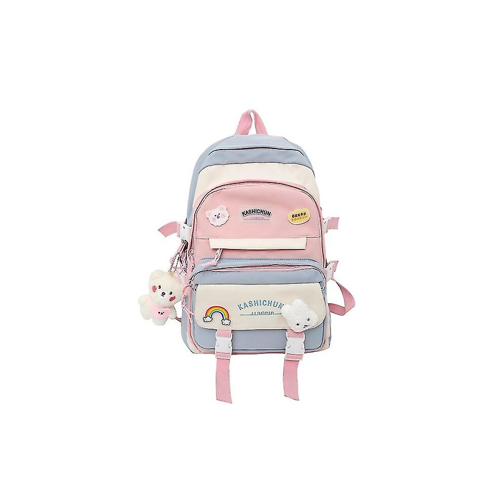 Cute Popular Fashion New Girl Student School Bag Multi-pocket Large-capacity Outdoor Leisure Waterproof Nylon  Women#39;s Backpack H