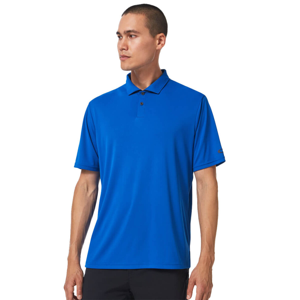 (M, Ozone) Oakley Mens 2022 Oakley Divisional Hydrolix Stretch Golf Polo Shirt