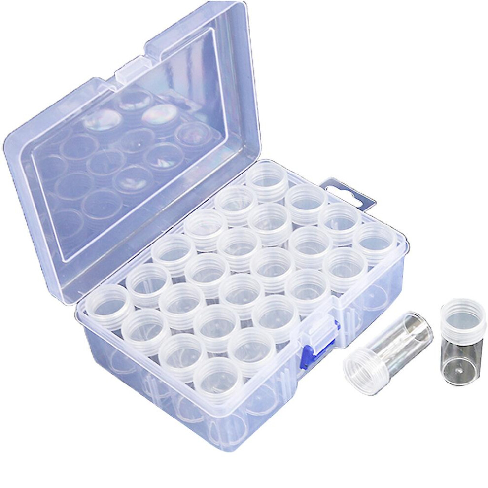 Diamond Paint Accessories Jars Box Clear Plastic Beads Storage Containers Set