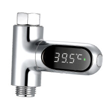 Digital Shower Thermometer / Bath Temperature Monitor Water Thermometer 5~85 Measuring 360 Rotatable Led Display Compatible With Baby Elderly (xq)