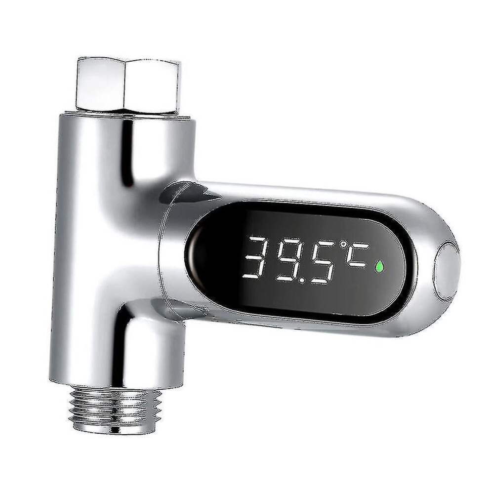 Digital Shower Thermometer / Bath Temperature Monitor Water Thermometer 5~85 Measuring 360 Rotatable Led Display Compatible With Baby Elderly  (xq)