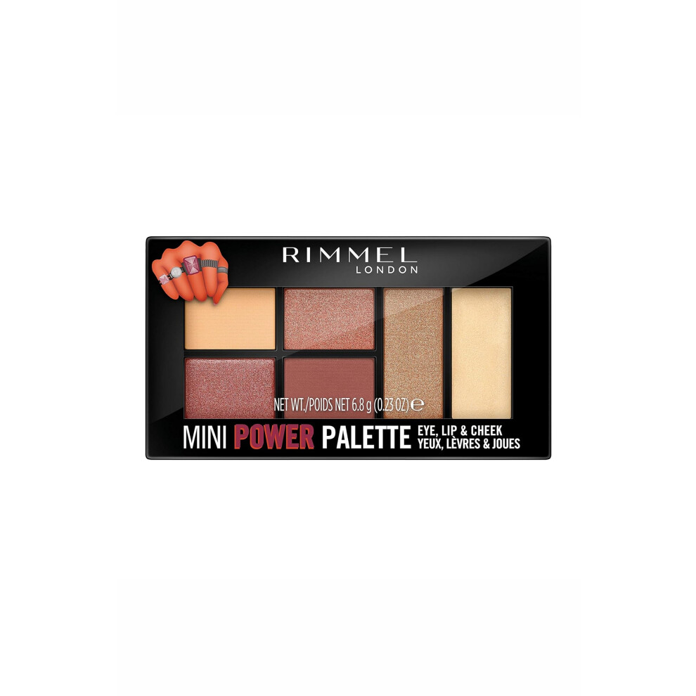 Rimmel London Rimmel Mini Power Palette Eye,Lip,Cheek 6.8g Fierce #006