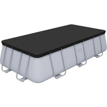Flowclear Swimming Pool Cover For 13.3 Ft- 13.6ft Power Steel Rectangular Pools, Black