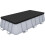 Flowclear Swimming Pool Cover For 13.3 Ft- 13.6ft Power Steel Rectangular Pools, Black 1