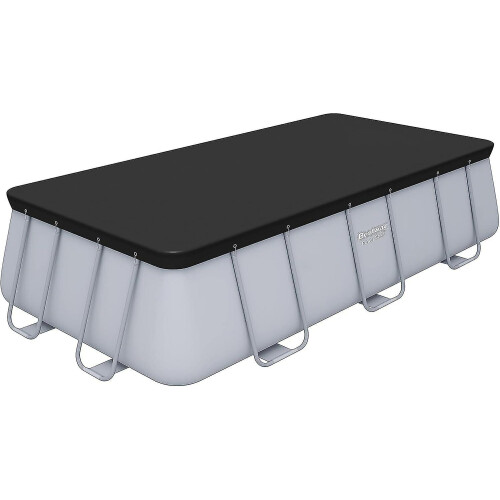 Flowclear Swimming Pool Cover For 13.3 Ft- 13.6ft Power Steel Rectangular Pools, Black