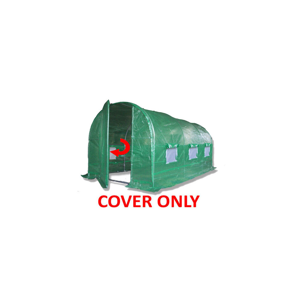 4m x 2m (13' x 7' approx) Pro+ Green Polytunnel Replacement Cover