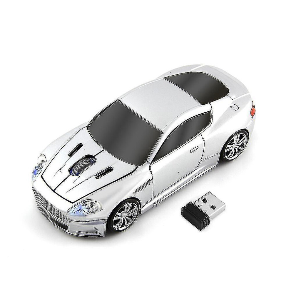 (Silvery) Aston Martin Car/Wireless Mouse/2.4G Wireless/Mouse Laptop Desktop Computer Sports Car Mouse 6262875261250