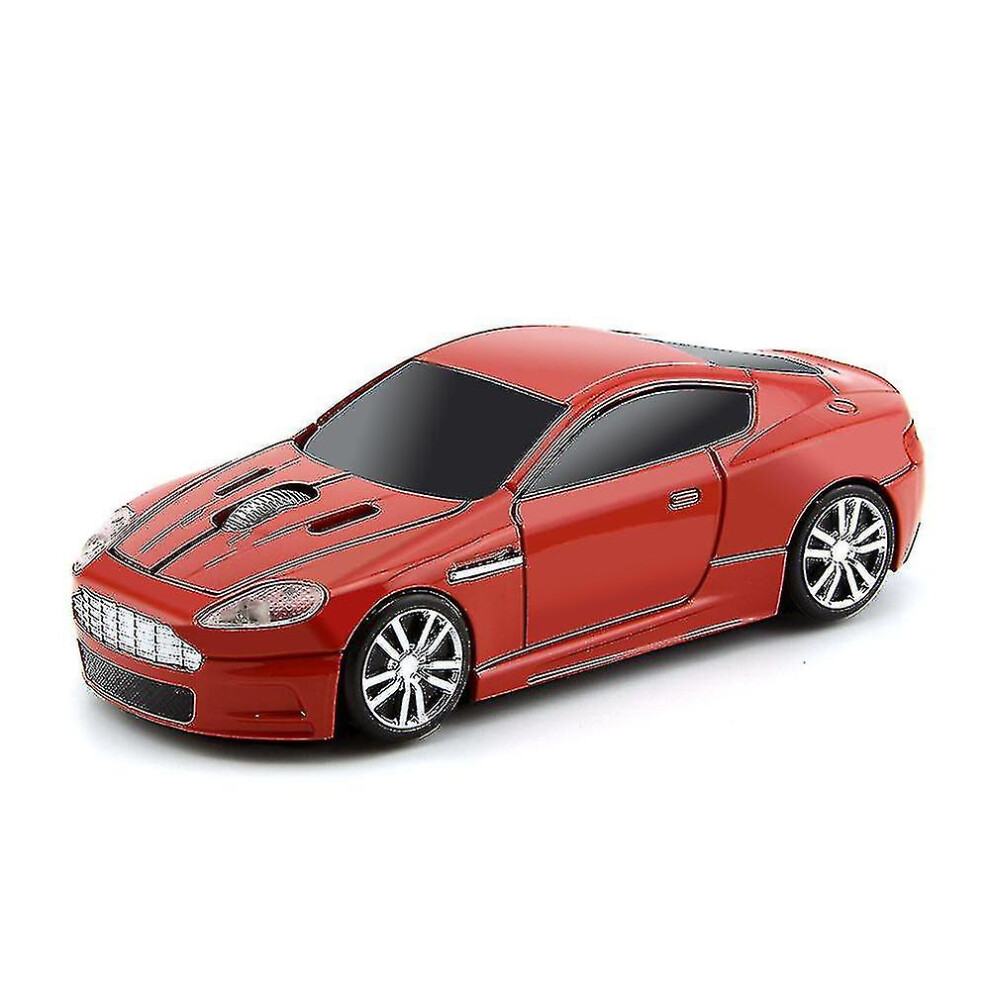 (Red) Aston Martin Car/Wireless Mouse/2.4G Wireless/Mouse Laptop Desktop Computer Sports Car Mouse Red 6262875261267
