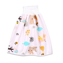 Waterproof Cotton Training Pants Cloth Diaper Skirts Baby Toddler Night Time Sleeping Potty, Size L