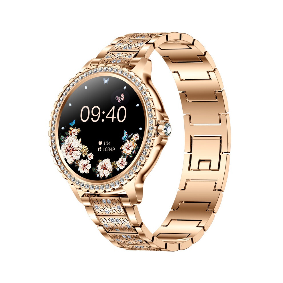 Chronus Smart Watch, 1.32" Touch, Calls, Fitness Tracker, AI Voice (Rose Gold)