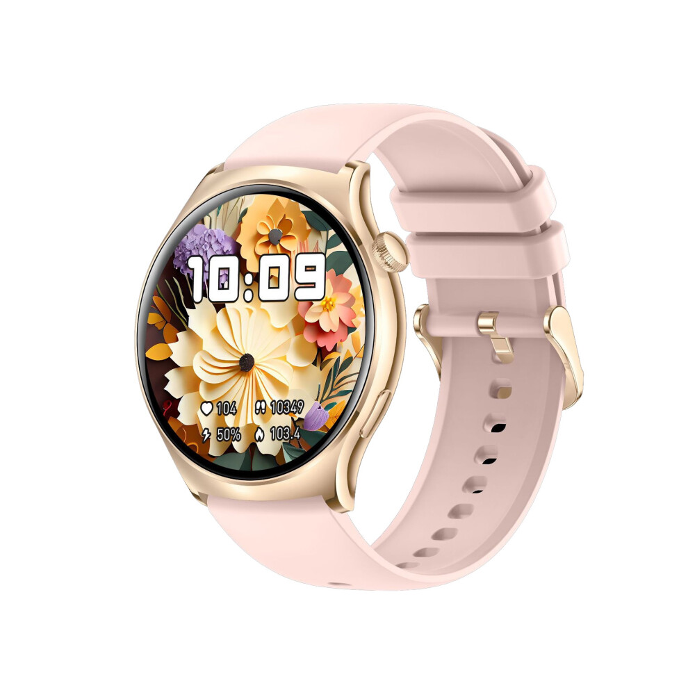 Chronus Smart Watch With Calls 1.43'' Amoled Waterproof Heart Rate Monitor(Rose ) Gold 6976919865143