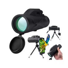 Monokulárny ďalekohľad HD 80X100, držiak na smartfón a statív, vodotesný, nočné videnie - .