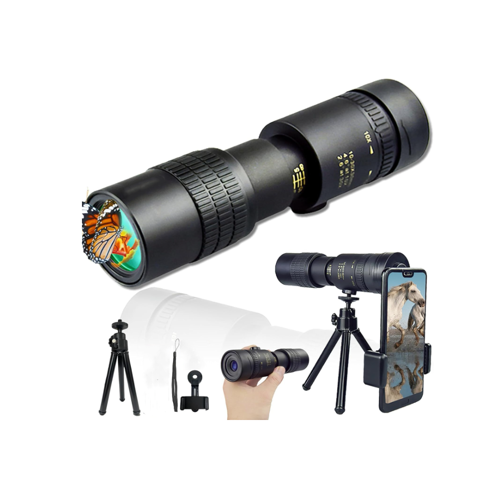 Chronus 300X40 Monocular Telescope For Adults Zoom, Compact(Black) Black 6976919864344