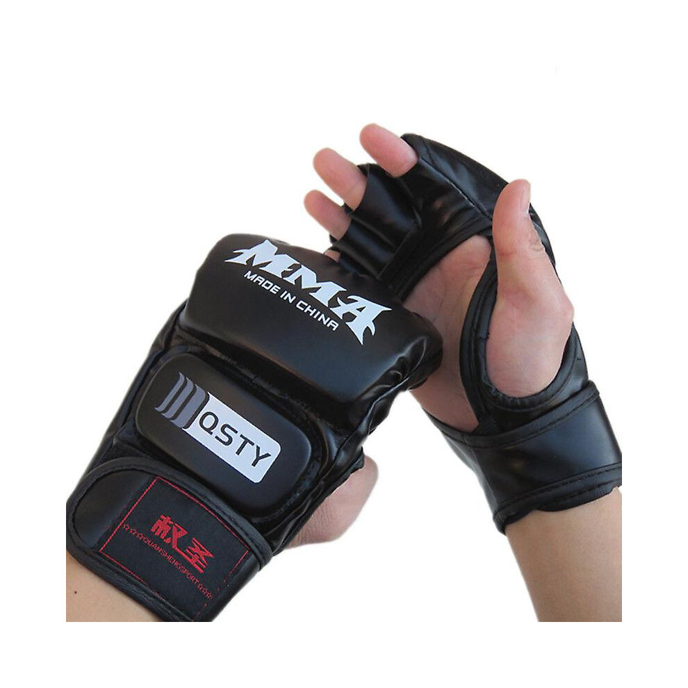 Half Finger Boxing Gloves Sanda Combat Boxing Sets Adult Combat Training Mma Boxing Sets Sandbag Exposed Five Fingers
