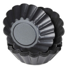 Egg Tart Mold Set With 12 Carbon Steel Upgrade Molds Larger Size Muffin Pan Baking Tool