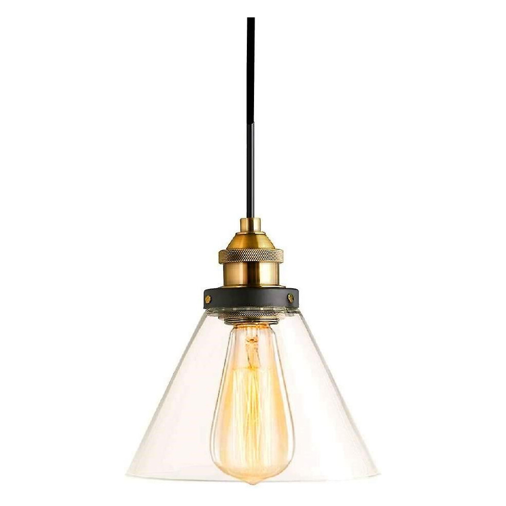 Industrial Pendant Light Vintage Retro Glass Shade E27 Base Ceiling Lighting For Kitchen Dinning Room Bedroom Restaurant