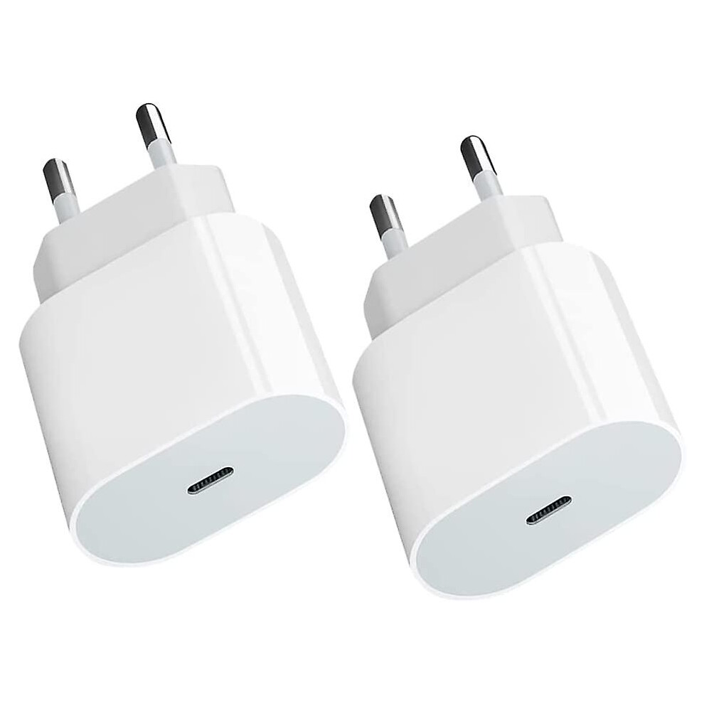 Iphone Charger 2pack 20w Usb C Power Supply Pd 3.0 Usb C Power Adapter Charging Socket, Fast Charger Compatible With Iphone 14/13/13 Mini/13 Pro/13 Pr