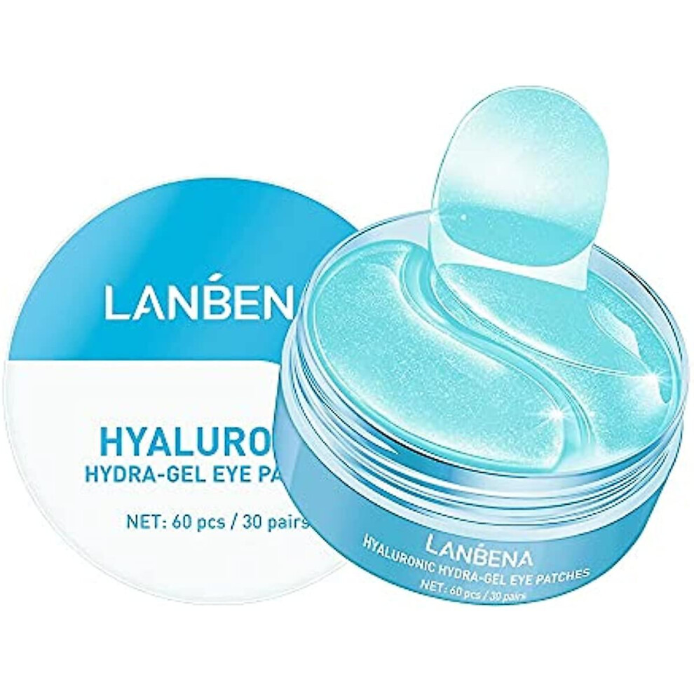 Lanbena Hyaluronic Hydra-gel Eye Patches Lady Skin Care Pad Remove Eye Bag Smooth Fine Lines Repair The Eyes Skin Moisturizing Eyes Skin All Natural E