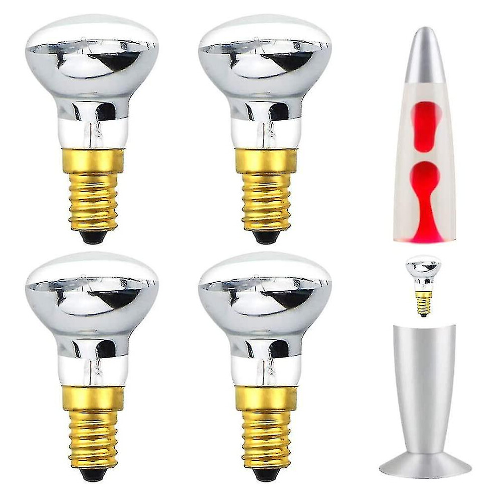 Lava Lamp Bulb 25w E14 R39 Warm White Warm White Reflector Bulb Ses Small Screw Edison Incandescent Spotlight Bulb (pack Of 4) [energy Class C]-