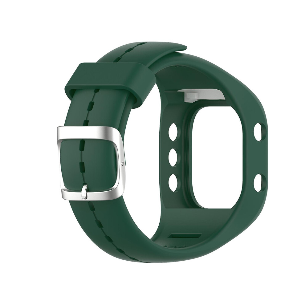 (Army ) Fiauli Watchband Replacement Comfortable Silicone Adjustable Smart Watch Band Strap For Polar A300 Green 3010291010470