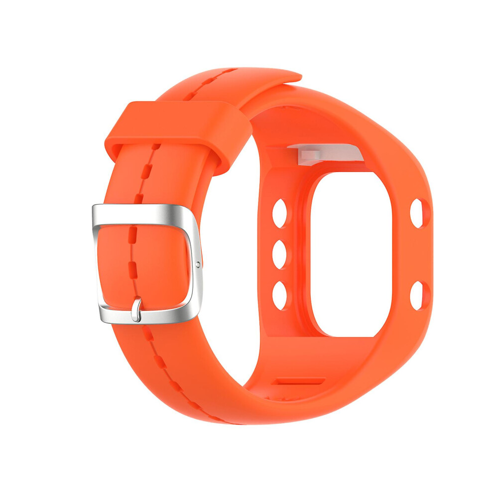 (Orange) Fiauli Watchband Replacement Comfortable Silicone Adjustable Smart Watch Band Strap For Polar A300 Orange 3010291010487