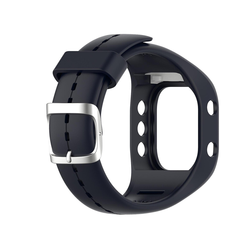 (Dark ) Fiauli Watchband Replacement Comfortable Silicone Adjustable Smart Watch Band Strap For Polar A300 Blue 3010291010500