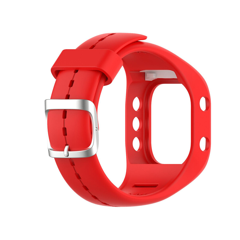 (Red) Fiauli Watchband Replacement Comfortable Silicone Adjustable Smart Watch Band Strap For Polar A300 Red 3010291010517