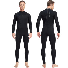 (Blue, XL) Men Long Sleeve Quick Dry Swimming Suit Adult Nylon Uv Protection Snorkeling Surfing Wetsuit Water Sports One-piece Diving Suit