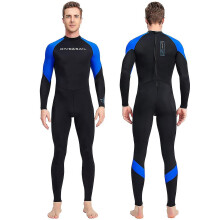 (Black, XL) Men Long Sleeve Quick Dry Swimming Suit Adult Nylon Uv Protection Snorkeling Surfing Wetsuit Water Sports One-piece Diving Suit