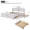 Faux Leather Double Bed Frame with Drawers 2