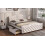 Faux Leather Double Bed Frame with Drawers 4