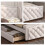 Faux Leather Double Bed Frame with Drawers 15