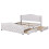 Faux Leather Double Bed Frame with Drawers 16