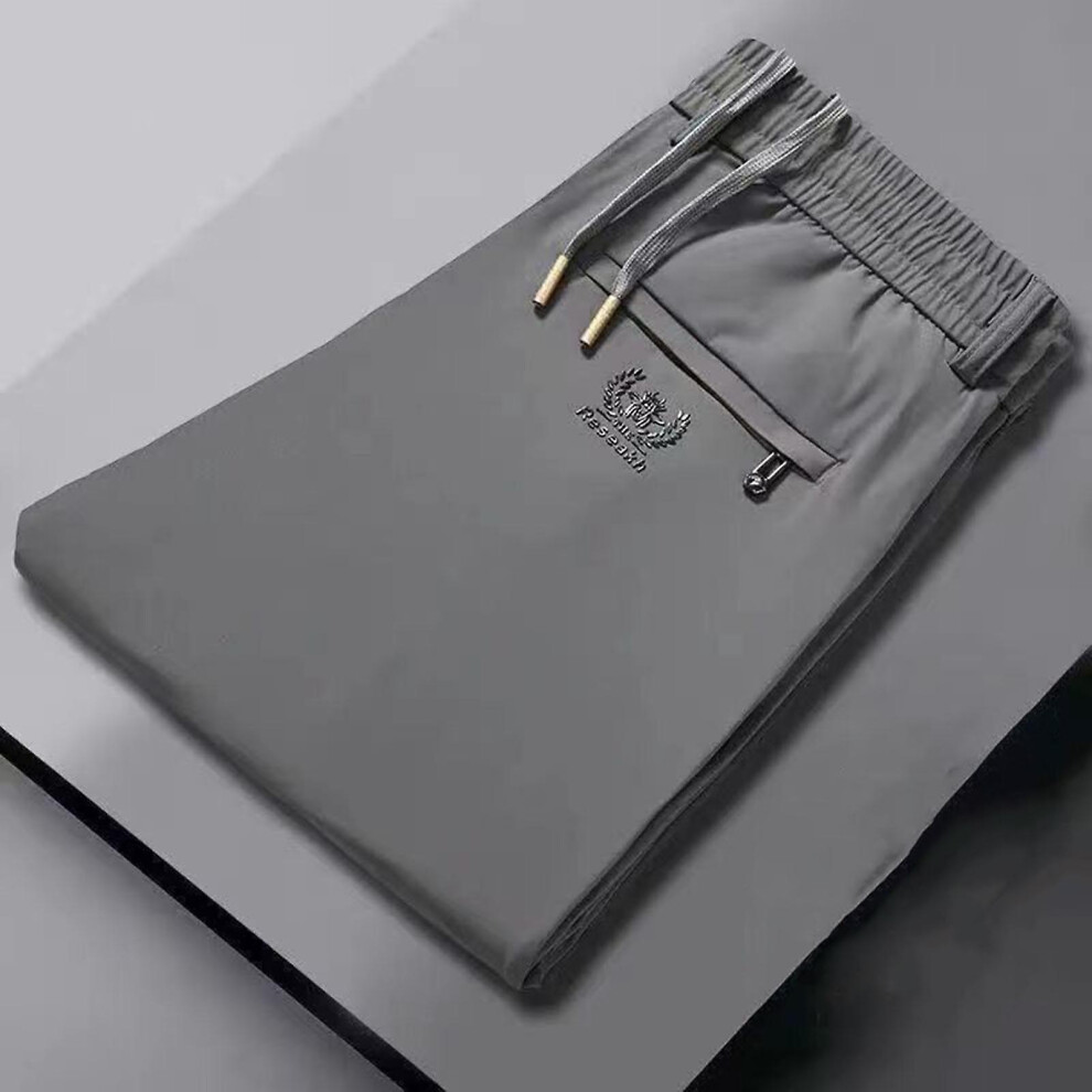(Dark Grey, 3XL) Men\'s Fast Dry Stretch Pants Breathable Quick Dry Sports Pants For Workout Gym Fitness Jogging